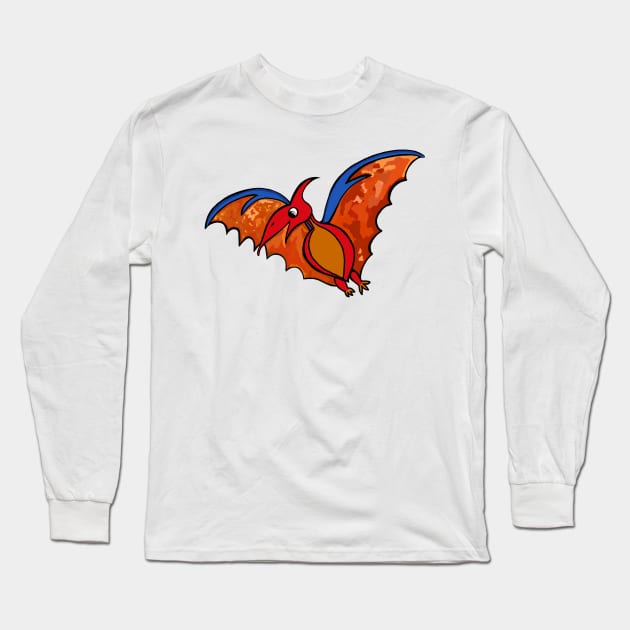 Cartoon Pterodactyl Long Sleeve T-Shirt by JellyFish92